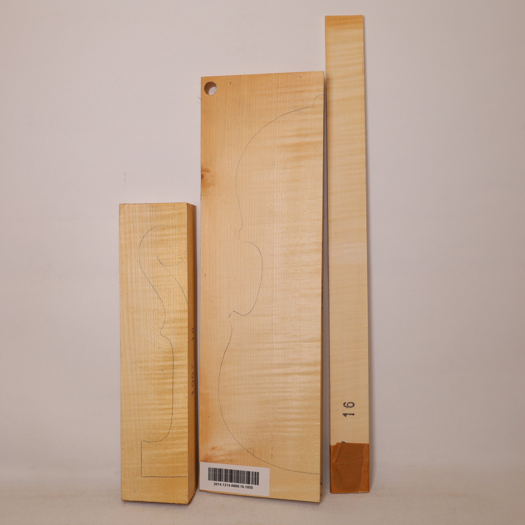 Maple Set (Back/Neck/Sides) for Violin A (no. 1055)