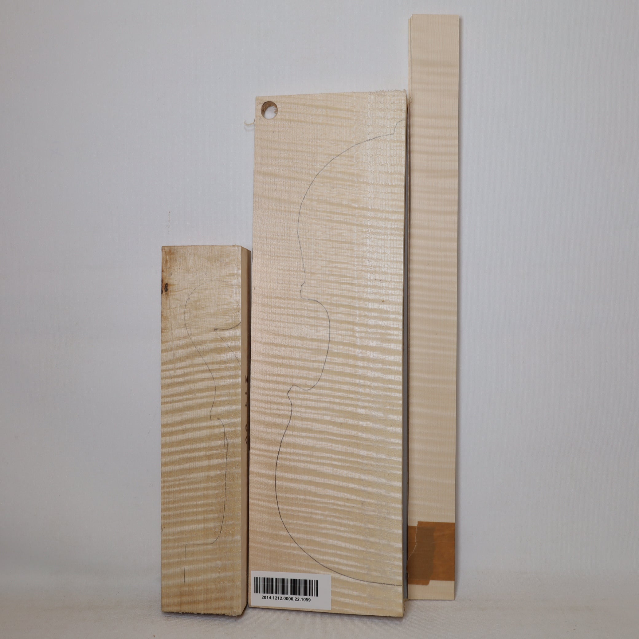 Maple Set (Back/Neck/Sides) for Violin AAA (no. 1059)